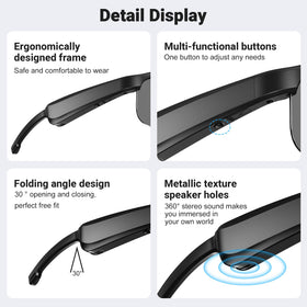 LVTEL Smart Glasses UV400 protection for sunny days outdoors.