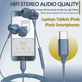 Lvwacun 10 mm dynamic drivers deliver crisp stereo and deep bass.