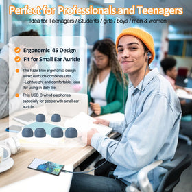 Lvwacun noise isolation tips reduce external distractions during study or travel.