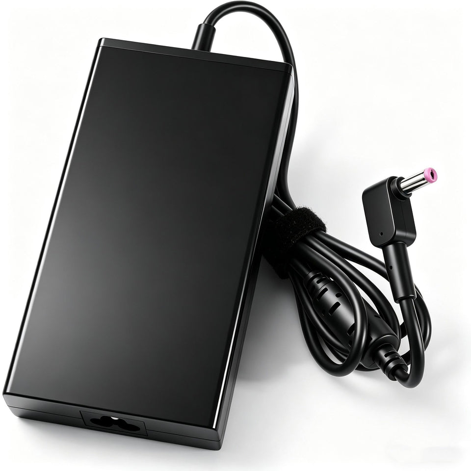 LVYATUO 135W charger front view powering Acer Nitro laptop