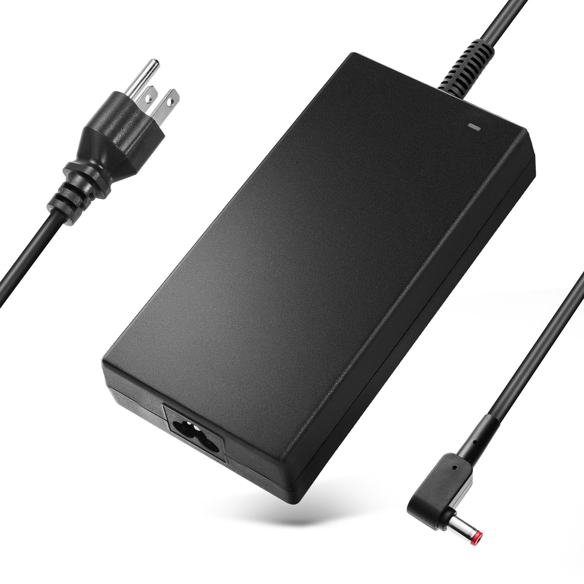 LVYATUO front view of 180W charger showing compact brick and stable design for reliable power