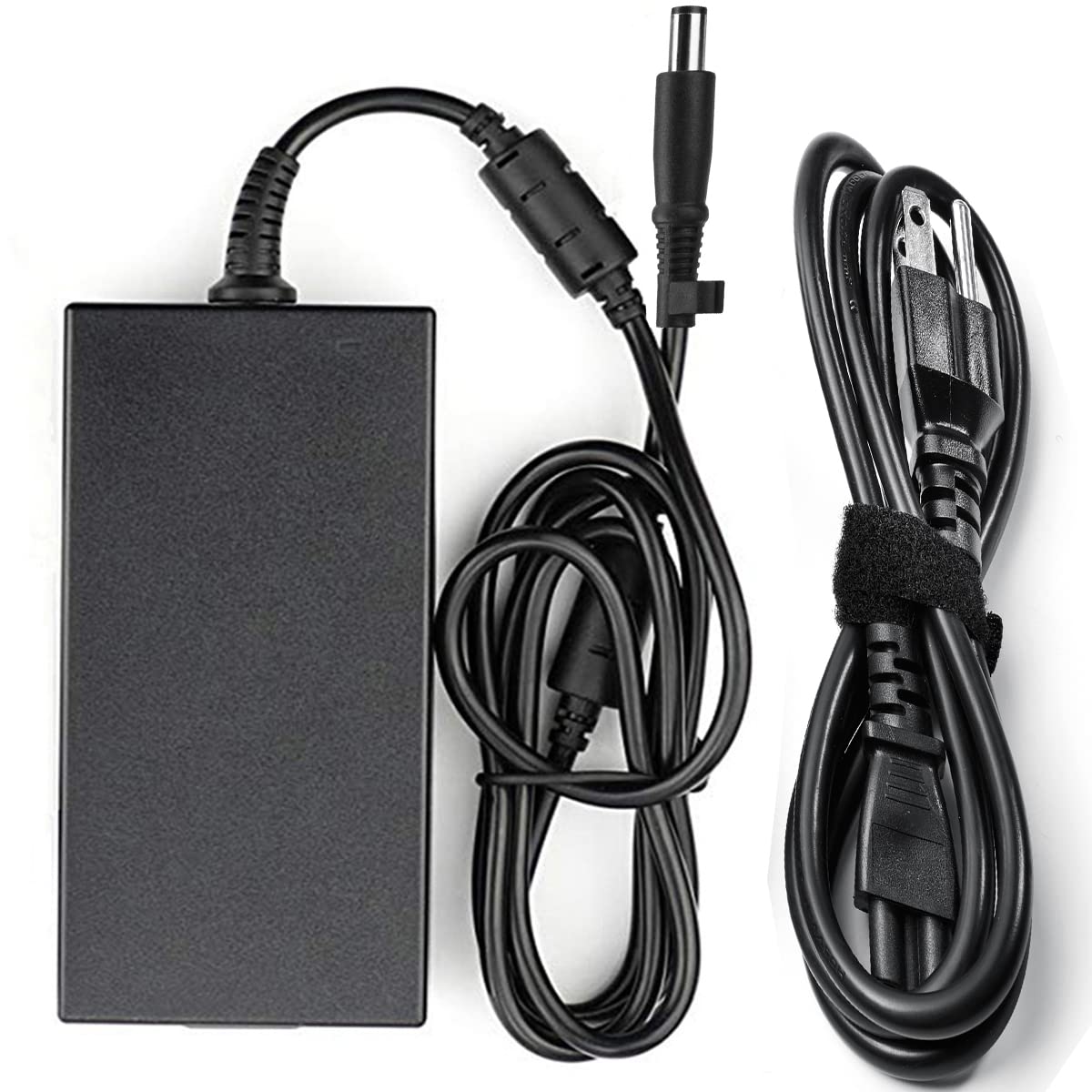 LVYATUO adapter and detachable power cord laid out for quick setup