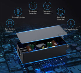 LVYATUO 65W USB-C charger compact design for easy desk setup