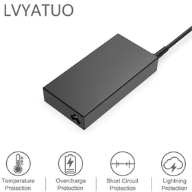 LVYATUO close-up of DC tip with secure connector for reliable charging