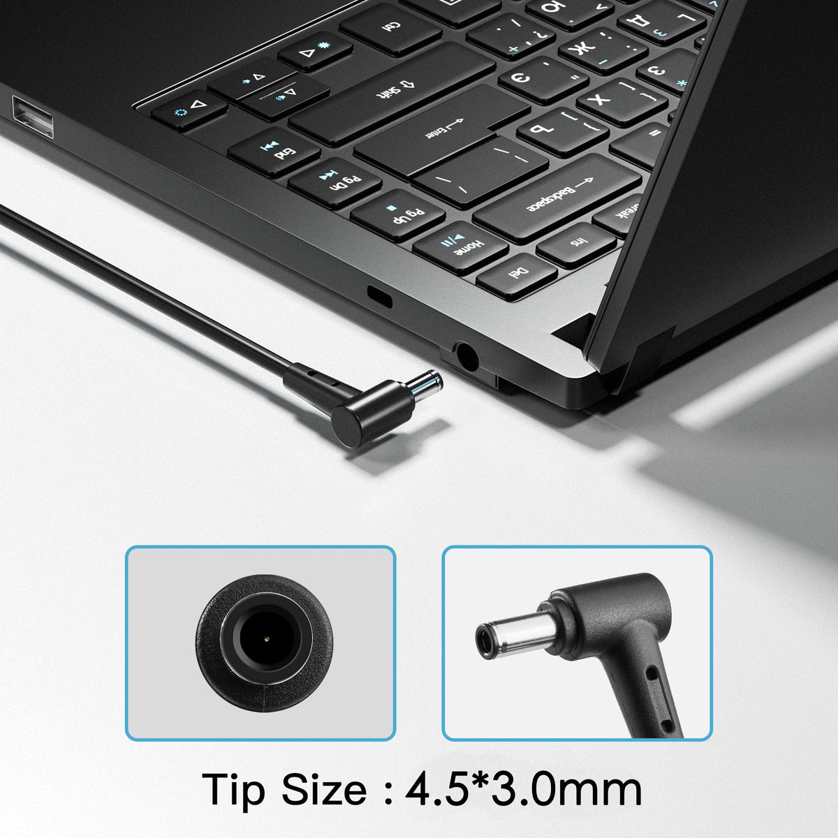 LVYATUO detachable power cord emphasizing easy replacement and travel convenience