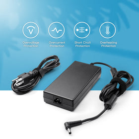LVYATUO adapter connected to MSI gaming laptop delivering consistent performance