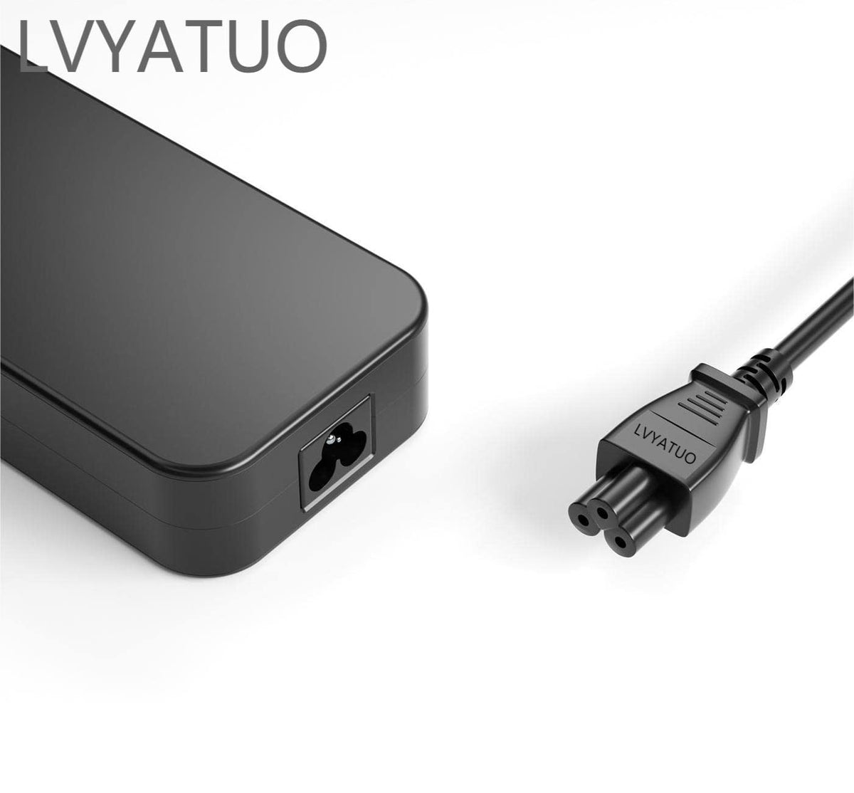 LVYATUO 120W adapter with international voltage label, travel-friendly.