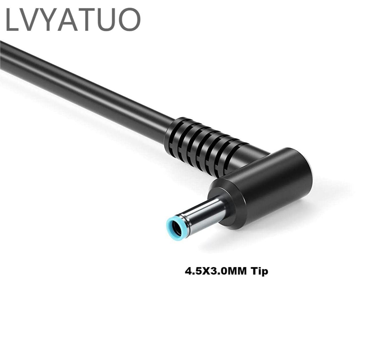 LVYATUO close-up of AC plug and cord showing solid connector for safe travel