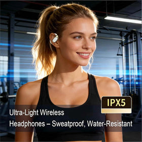 LVYEZHI open-ear design preserves ambient awareness while enjoying rich audio.
