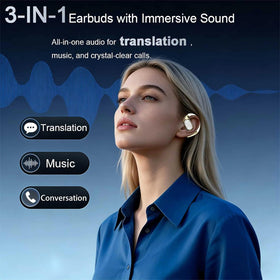 LVYEZHI open-ear ergonomic fit delivers secure comfort during workouts and daily wear.