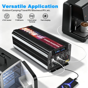 LVYUAN 5000W inverter ideal for RVs, solar systems, off-grid cabins and vehicles.