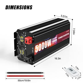 LVYUAN inverter protected against over/under voltage, overload, and short circuits.