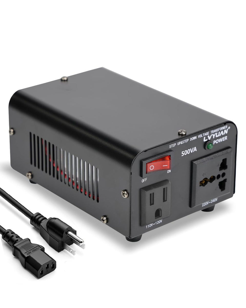 LVYUAN front view showing US and universal outlets for flexible charging