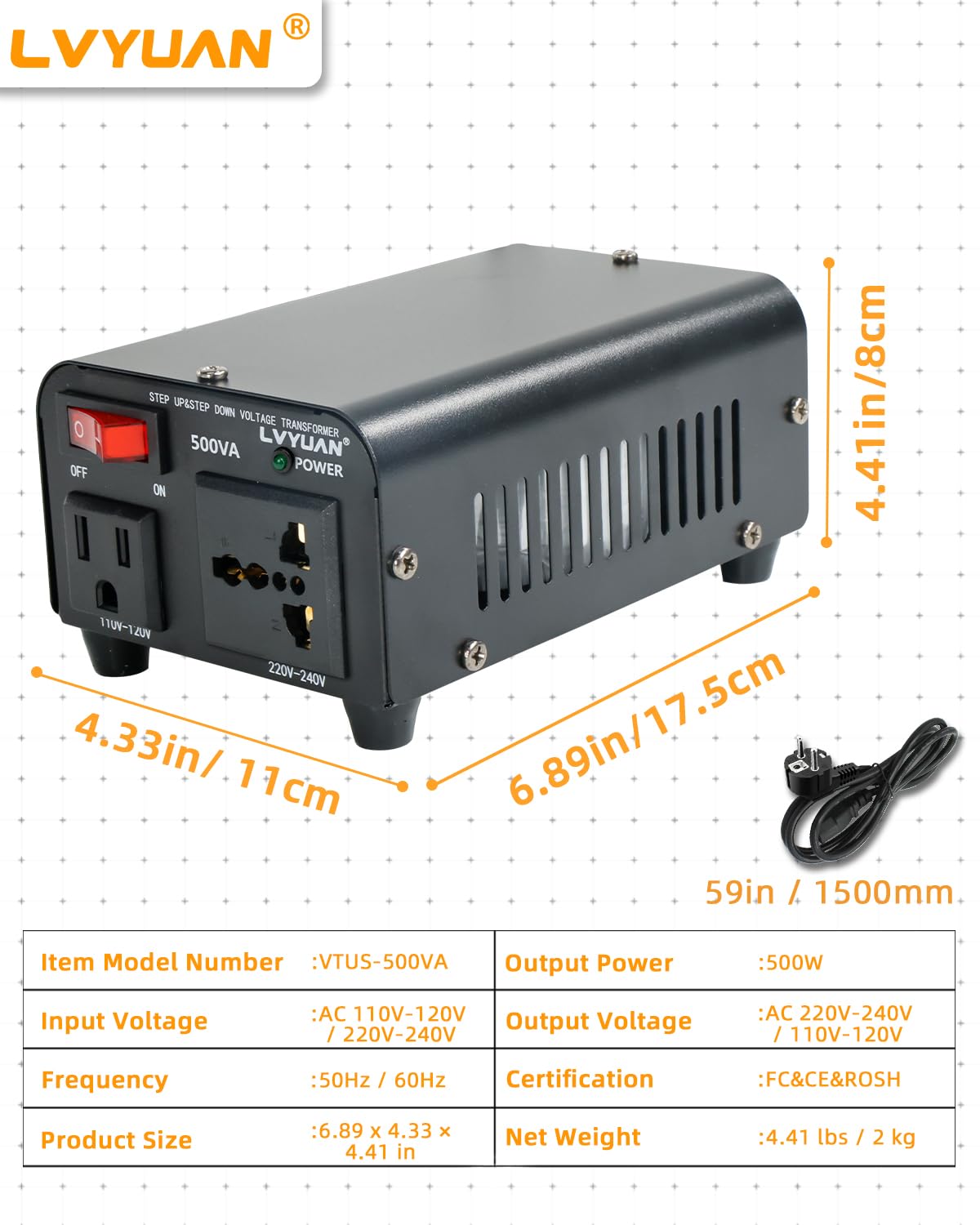 LVYUAN boxed with manual showing included documentation and warranty