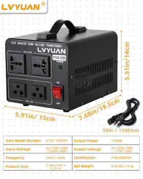 LVYUAN voltage transformer with resettable circuit breaker