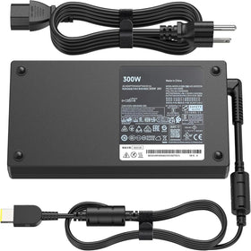 Lwuqen 300W front view showing compact power brick and ports for reliable charging