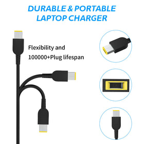 Lwuqen adapter plugged into Lenovo laptop in use for consistent high performance