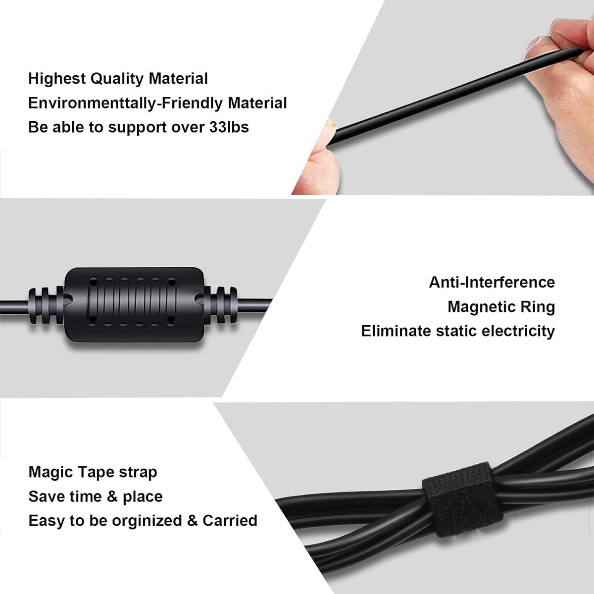 Lwuqen adapter next to a ruler showing compact footprint for easy transport and storage