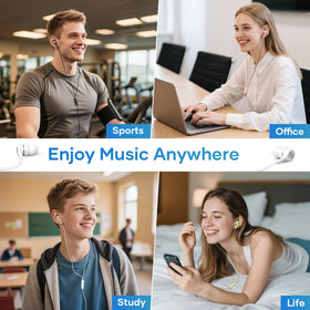 LWZCAM USB-C Earbuds 5-pack side view, slim in-ear design for comfort