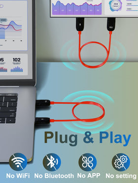 LXJADAP transmitter closeup showing connector detail and reliable signal