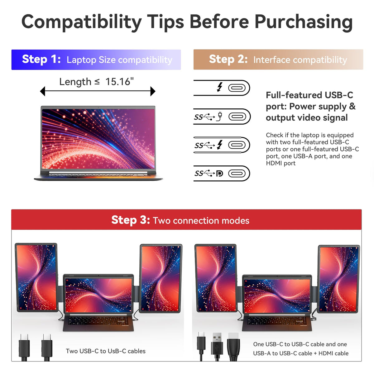 LXU Laptop Screen Extender delivers 1200p 1610 clarity for multitasking.