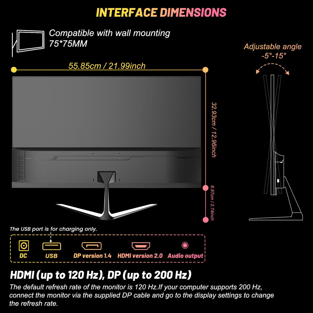 LXZ flexible connectivity with USB, HDMI, and DP for easy setup.