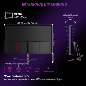LXZ DP and HDMI connectivity for versatile setup across devices