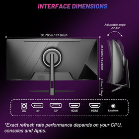 LXZ frameless design offers edge-to-edge visuals for immersive setups.