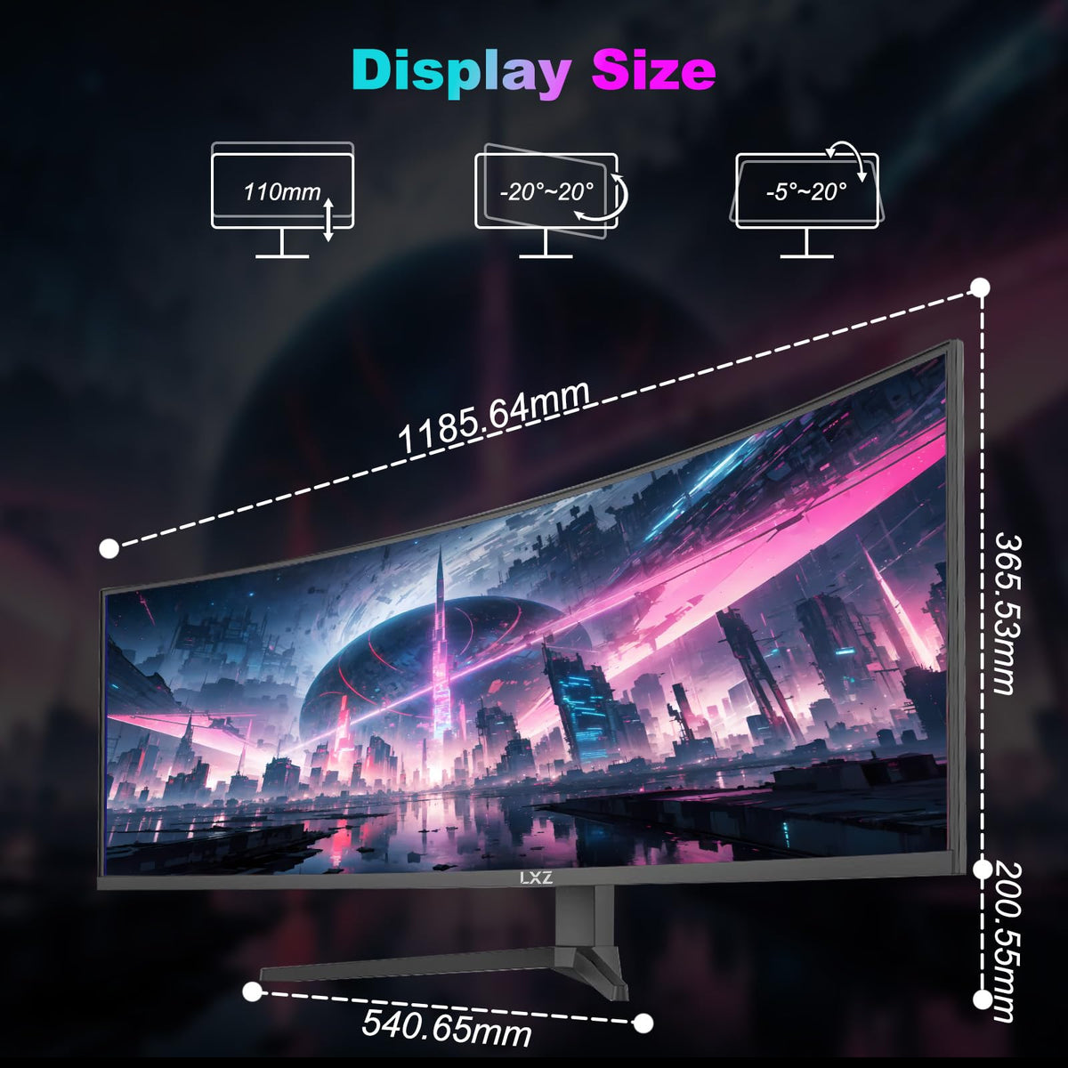 LXZ portrait mode enables vertical layouts for productivity.