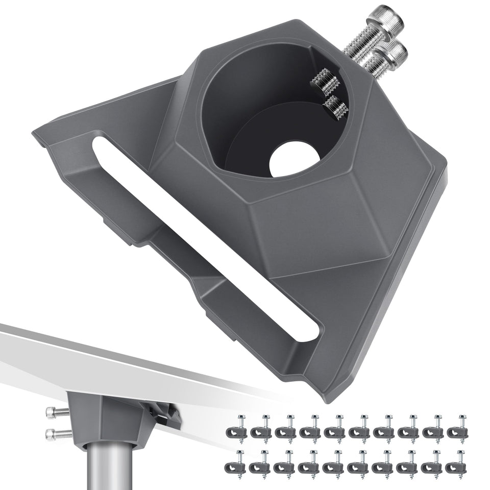 LYANSO pipe adapter for Starlink Gen3 assembly provides secure outdoor mounting on 1.25–2.5 inch poles.