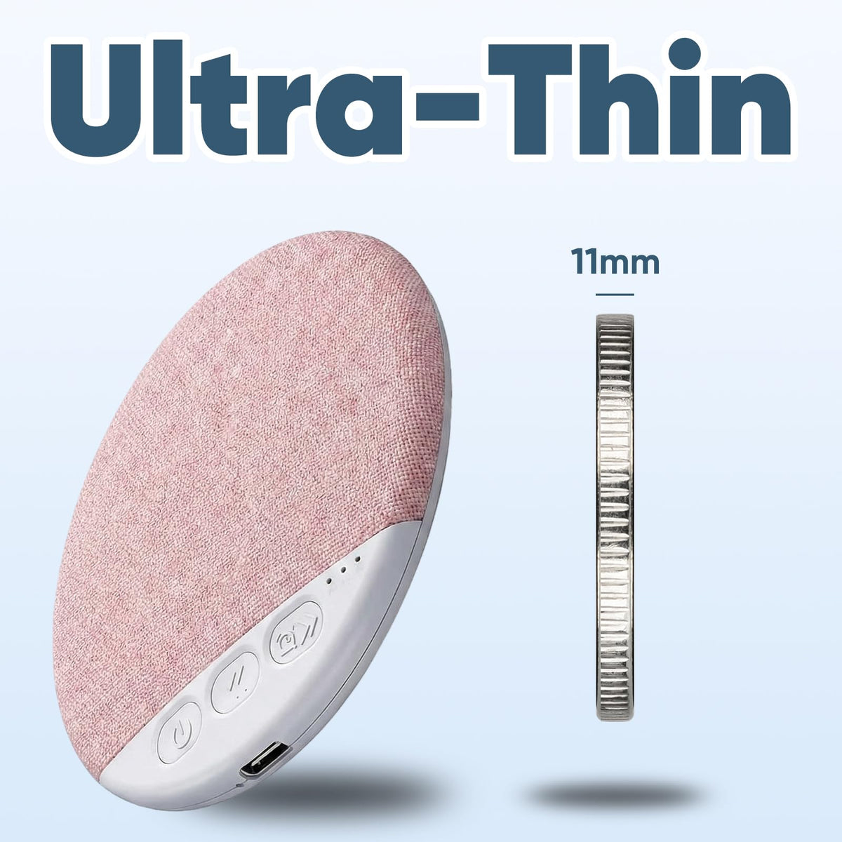 Lyercw white noise sleep aid function creates steady ambient sound.