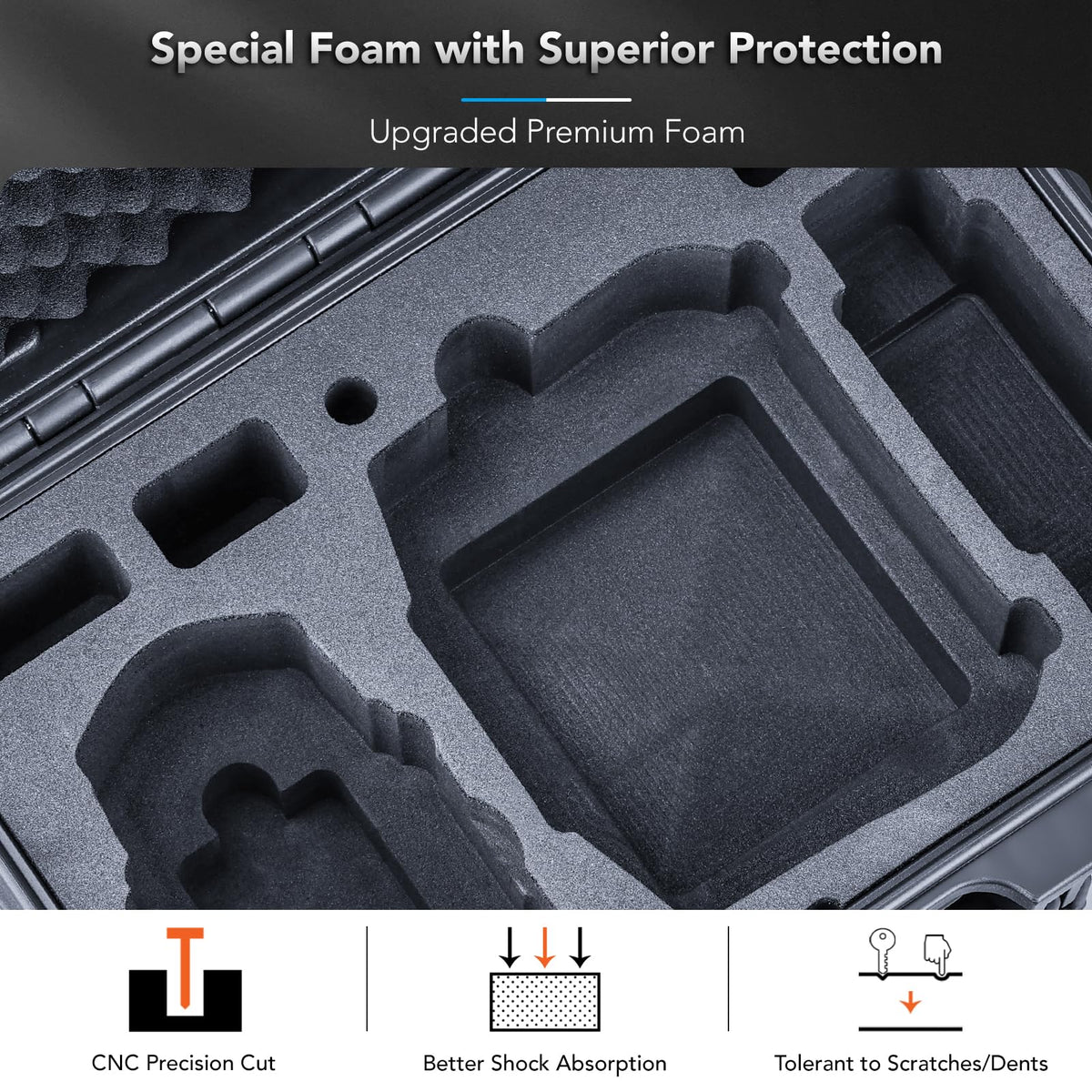 Lykus tough polypropylene shell side profile illustrating impact protection
