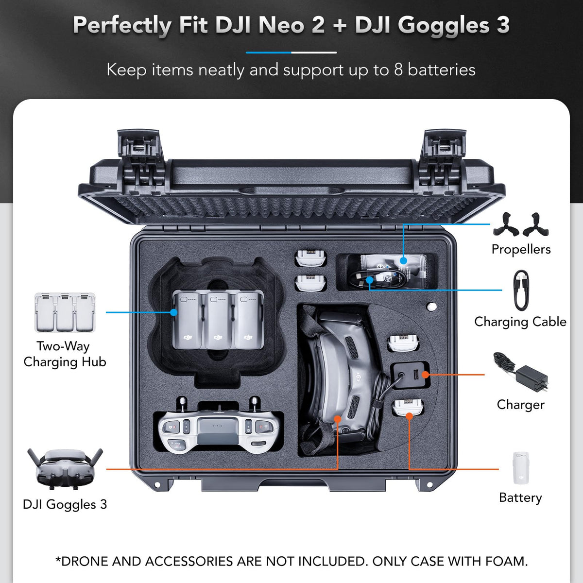 Lykus Titan N210 rugged shell with IP67 seal for water and dust resistance.