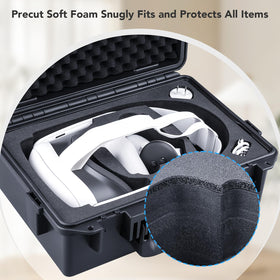 Lykus Titan OQ200 with Quest headset inside illustrating scale and fit
