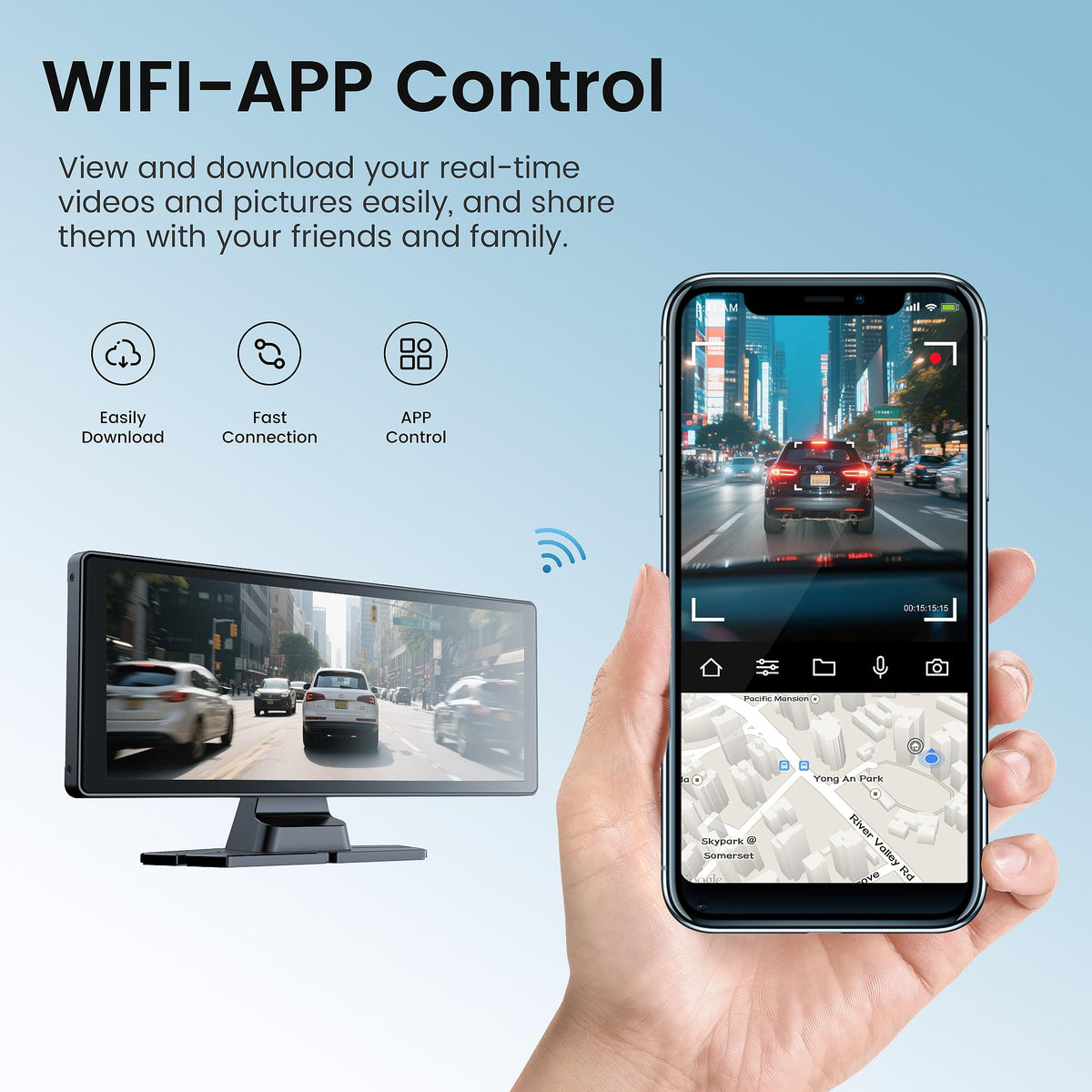 Lynadri multiple audio outputs include FM, Bluetooth, and AUX.