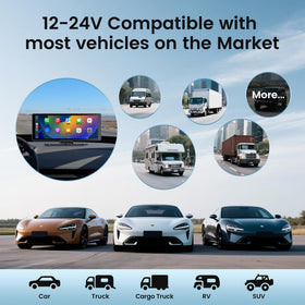 Lynadri 10.26-inch IPS screen delivers crisp colors for maps.