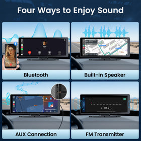 Lynadri wireless CarPlay/Android Auto connection enables seamless pairing.