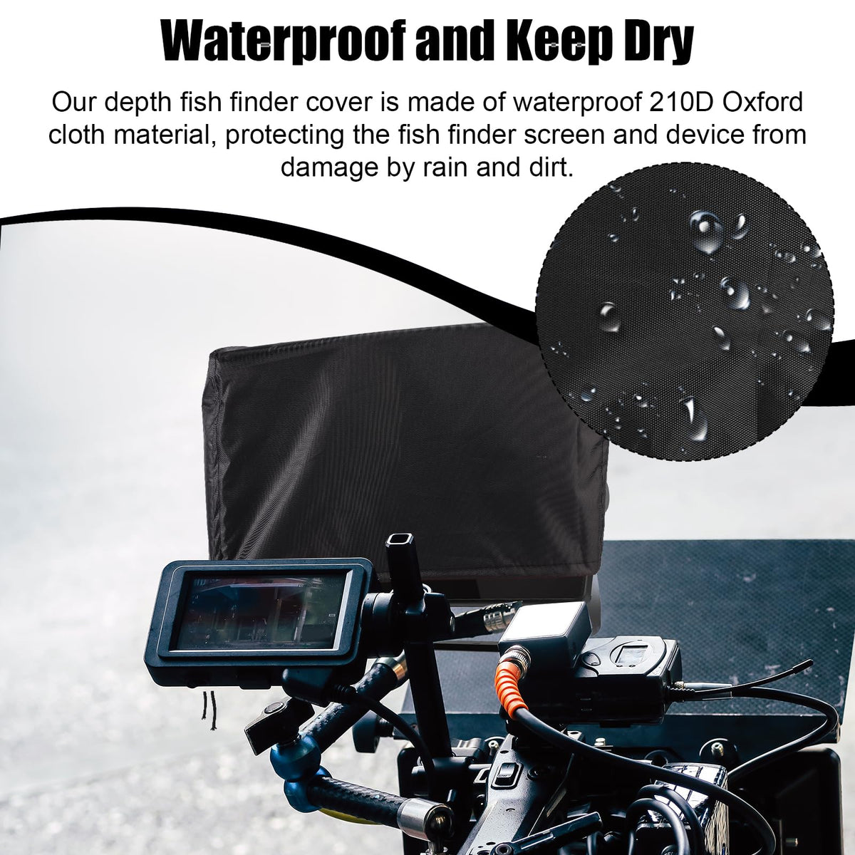 Lyreh drawstring cinch mechanism securing cover against wind and movement