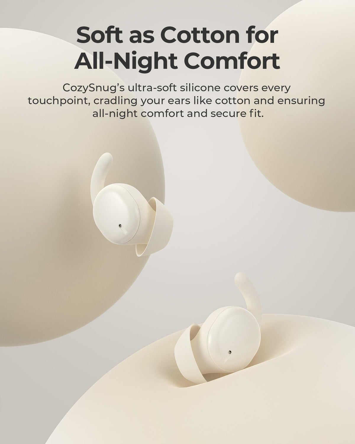 Lytmi CozySnug C1 held in hand to show scale and lightweight design benefit