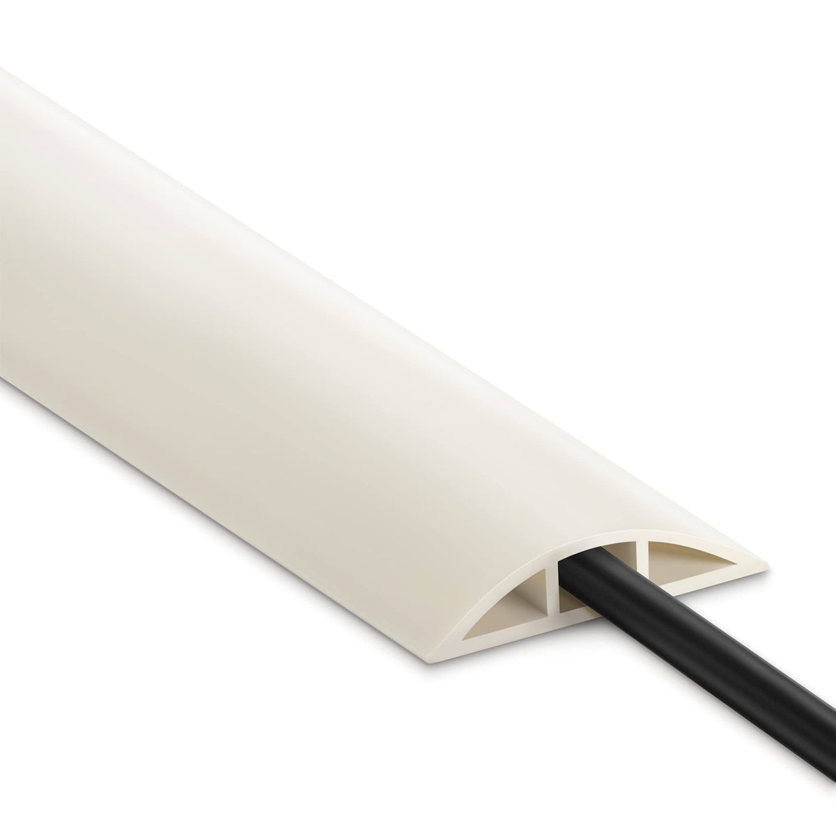 LZEOY floor cable cover 8ft beige protects cables and floors, reduces trip hazards.