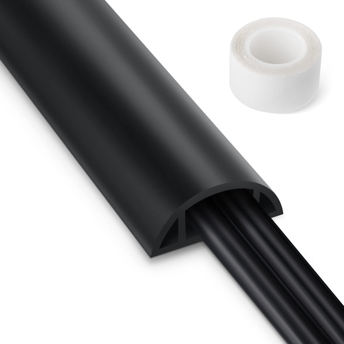 LZEOY floor cord cover keeps cables tidy and reduces trip hazards.