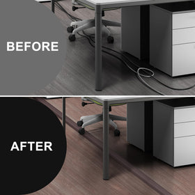LZEOY floor cord cover with tape secures cables along hallways and busy areas.
