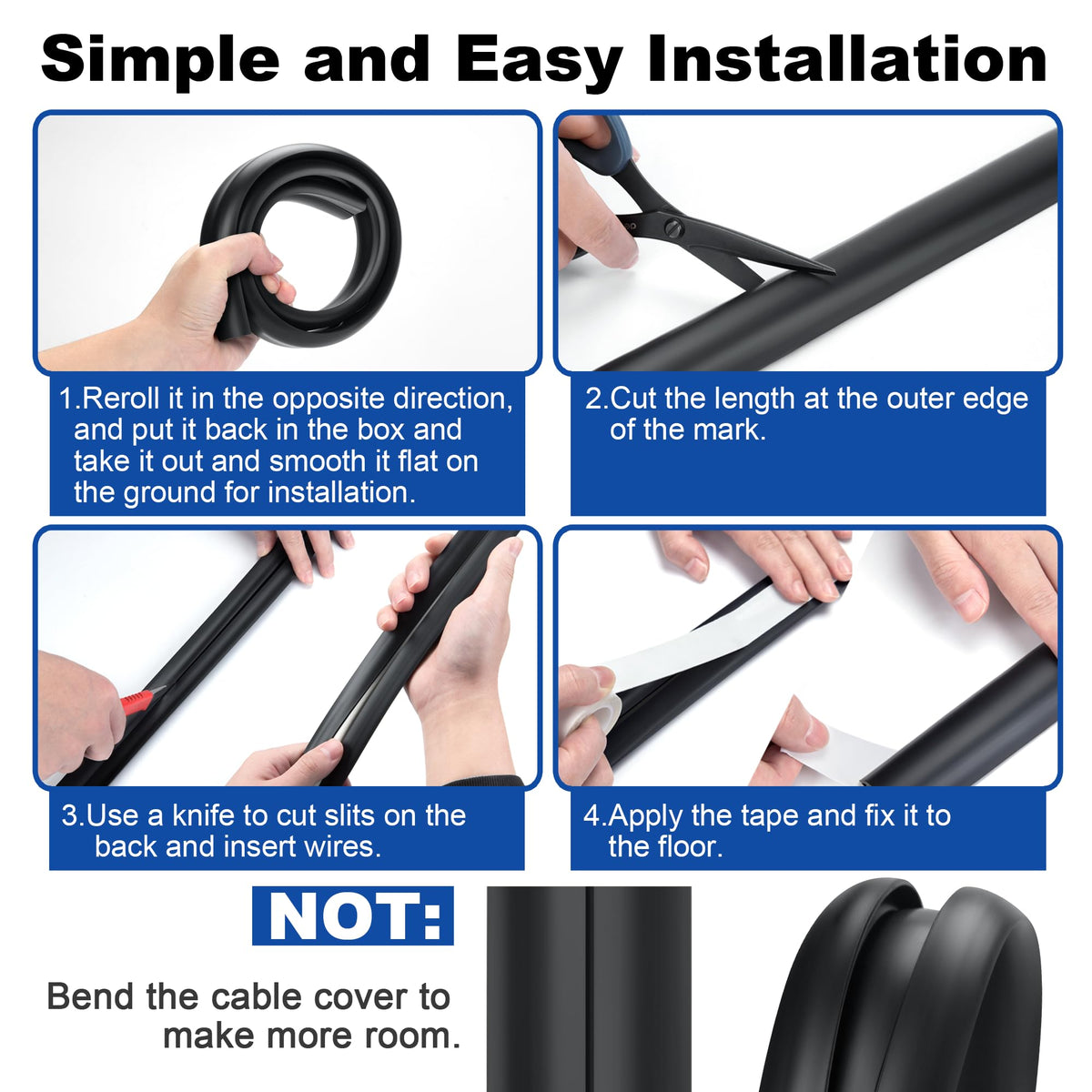 LZEOY large-caliber channel fits cables up to 14 mm in diameter.