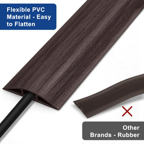 LZEOY cord protector uses strong adhesive tape for secure installation.