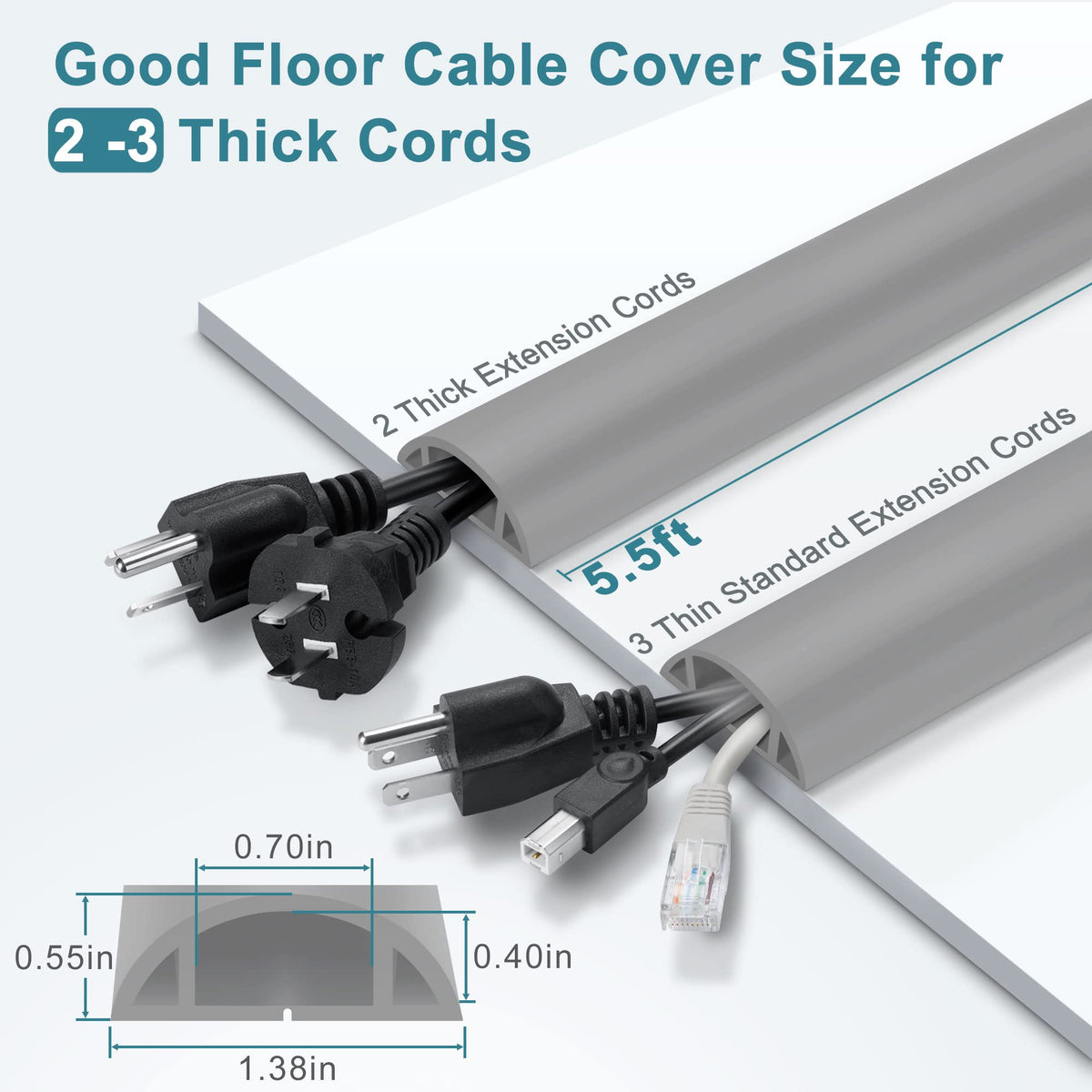 LZEOY floor cable channel designed for floor use to prevent tripping in offices