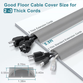 LZEOY floor cable channel designed for floor use to prevent tripping in offices