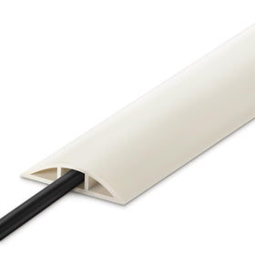 LZEOY 10ft beige floor cord cover hiding cables on a clean floor