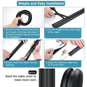 LZEOY floor protector ideal for offices, classrooms, gyms, and other spaces.