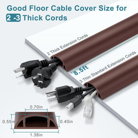 LZEOY soft PVC cord cover offers durable, flexible protection for DIY installations.