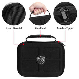 LZFAN Voice Caddie Swing Case inside pocket keeps cords and charger organized